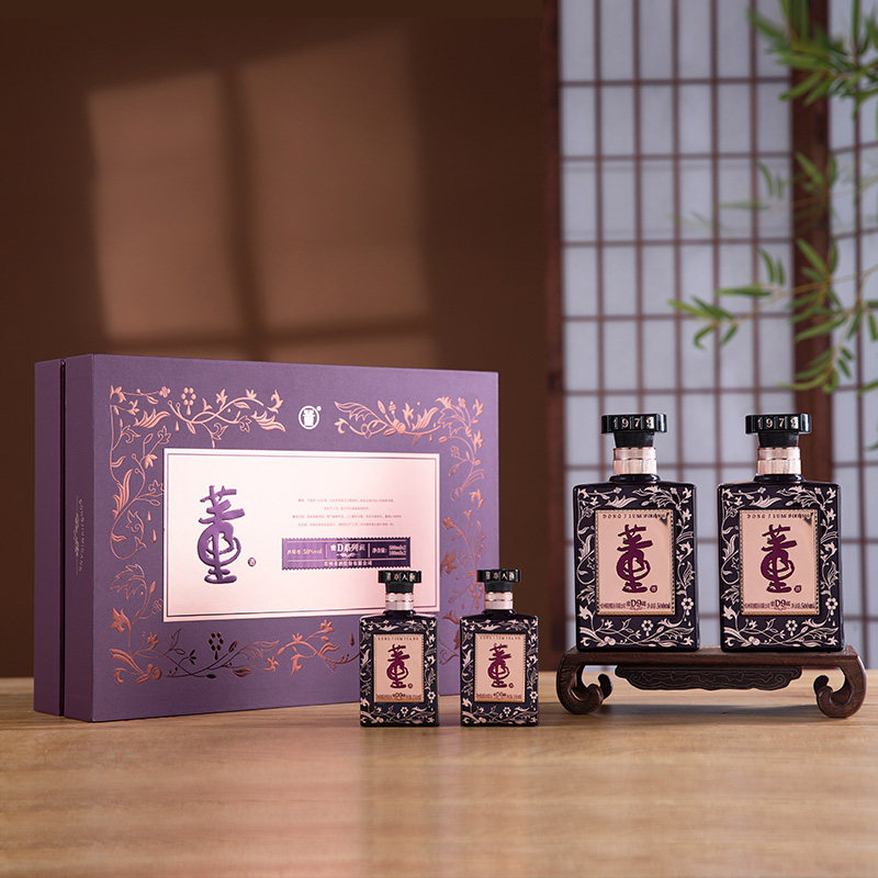 [收藏礼赠]董酒密藏D9礼盒50度500ml*2|100ml*2董香兼浓香白酒