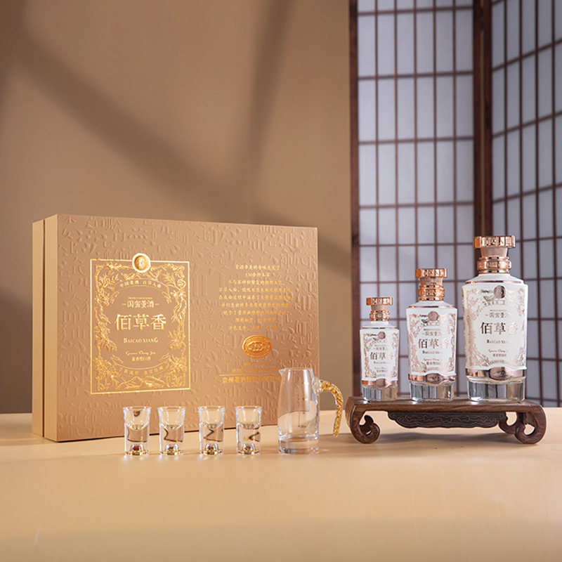 董酒国密佰草香54度850ml含酒具礼盒董香型手工酿造高度贵州白酒