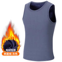 Winter velvet vest, men's thick thermal underwear, waistcoat, top, tight vest, youth plus-size base layer shirt thumbnail 6