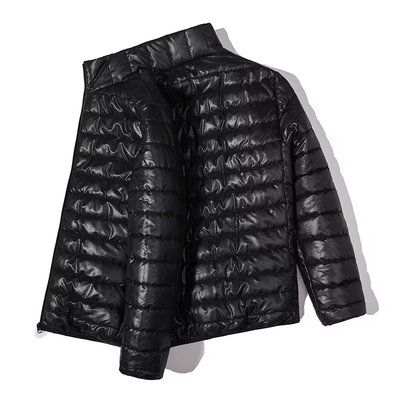 2025新款秋冬轻薄款羽绒棉服男士立领大码轻便休闲青年冬装短外套