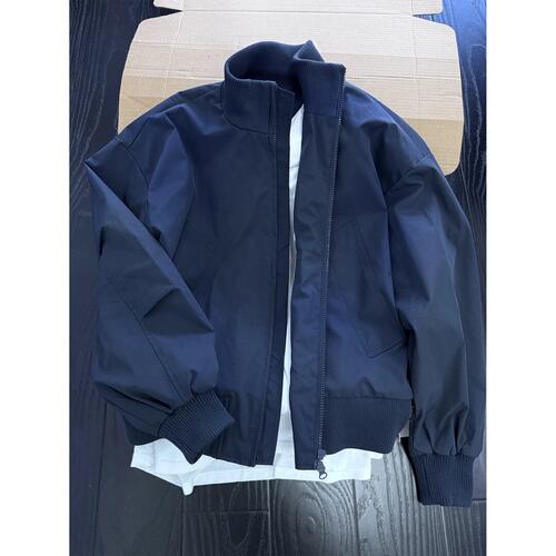 藏青色cleanfit飞行夹克