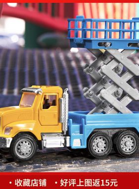 北美Driven迷你声光工程车儿童滑行玩具消防车推土起重机拖车压路