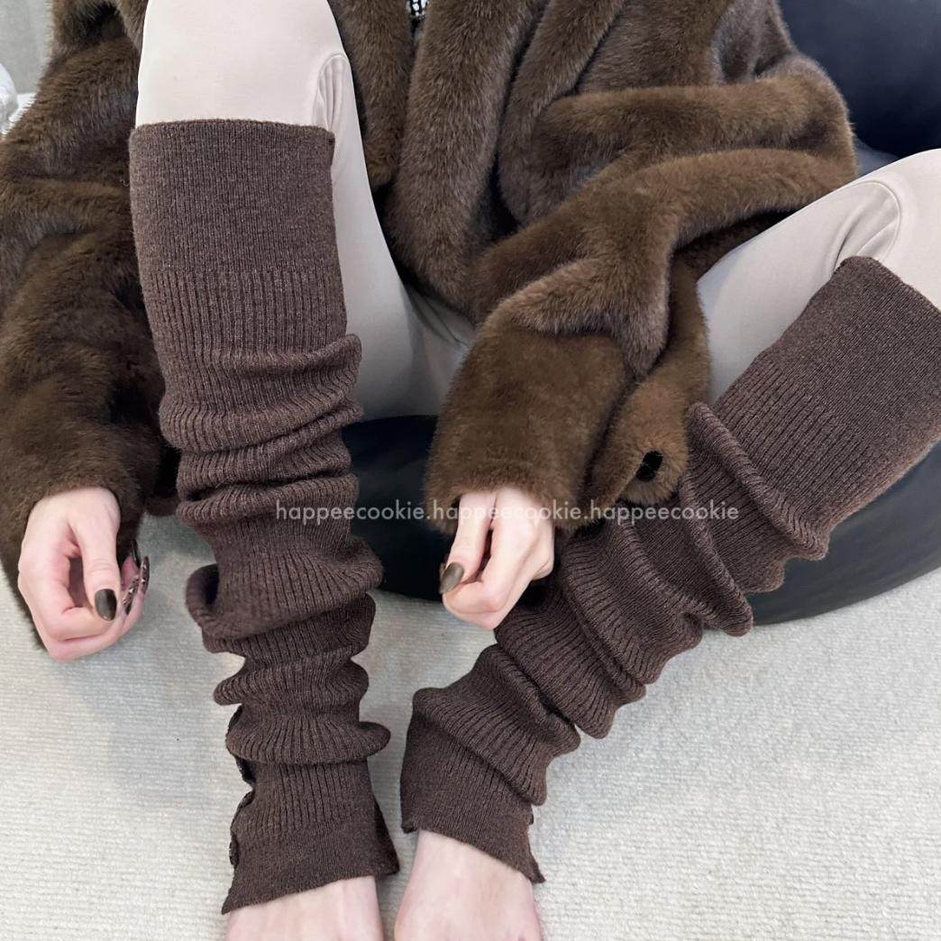 OOTD羊毛堆堆袜套纽扣开叉保暖瑜伽芭蕾护腿腿套辣妹小腿袜60CM,女士内衣/男士内衣/家居服,长筒袜,淘宝优惠券,粉丝福利购,淘宝优惠卷