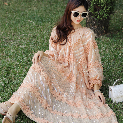 直播福利款请勿随意拍，桑蚕丝连衣裙中年妈妈百搭宽松显瘦中长款