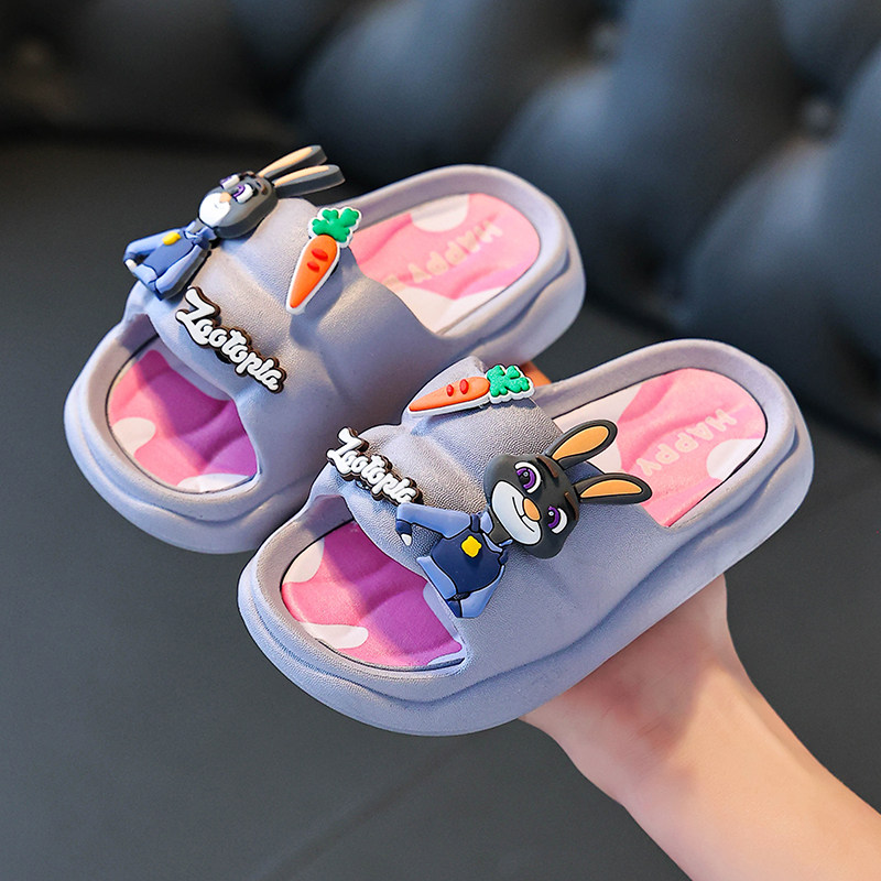 宝宝拖鞋夏 疯狂动物城联名 朱迪兔尼克狐防滑软底儿童浴室凉拖