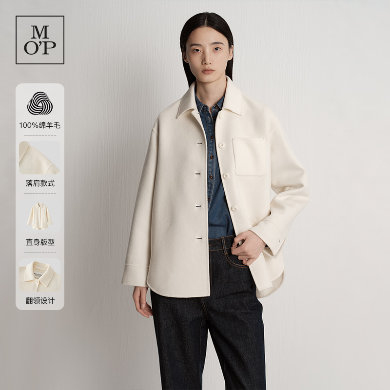 MOP25冬季羊毛双面穿大衣女
