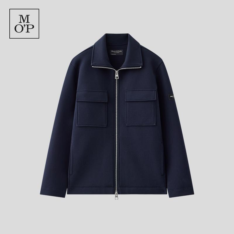 Marc O'Polo/MOP25春秋季新款双贴袋翻领复古简约开衫外套男夹克