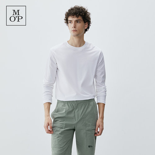 MOP莱卡面料圆领打底T恤衫男士