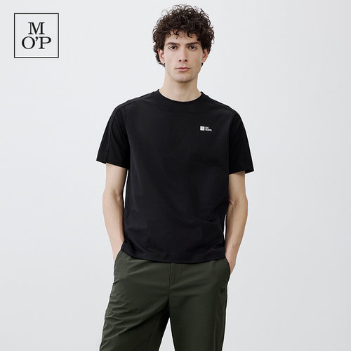 Marc O'Polo/MOP 2025夏季新款圆领吸湿速干凉感极简短袖T恤男士