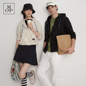 可持续胶囊再生尼龙系列 MOP2025秋季 新款 廓形连帽工装 夹克女