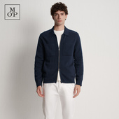 全棉翻领四空提花双贴袋毛织开衫 Marc 男 MOP2025冬季 新款 Polo