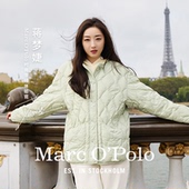 蒋梦婕同款 MOP冬新款 Marc Polo 时尚 葫芦纹女士羽绒服
