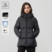 收腰时尚 Polo Marc MOP冬季 新款 设计巨好看保暖中长款 羽绒服女