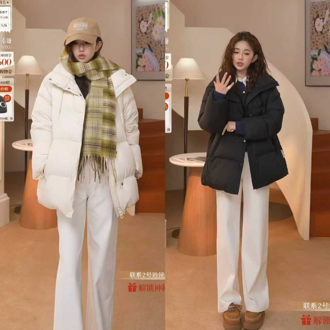 【汤圆TOYO】[何泓姗同款]MOP2025新巨好看泡芙云朵白鹅绒羽绒服