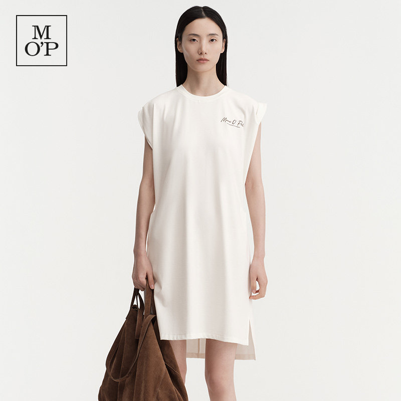 Marc O'Polo2026夏季新款莱赛尔舒适透气简约T恤连衣裙女士气质裙