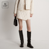新款 Polo Marc MOP 25冬季 可回收尼龙创意绗缝菱格纹高腰裙裤 女