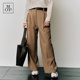 汤圆TOYO 宽松阔腿裤 MOP25春秋季 新款 时尚 羊毛弯刀休闲裤 女士