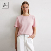 logo刺绣短袖 T恤 新款 基本纯色精纺纯棉短款 男女同款 MOP25夏季