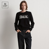 RWS羊毛 撞色提花圆领长袖 Marc Polo 新款 MOP2025冬季 毛衣女