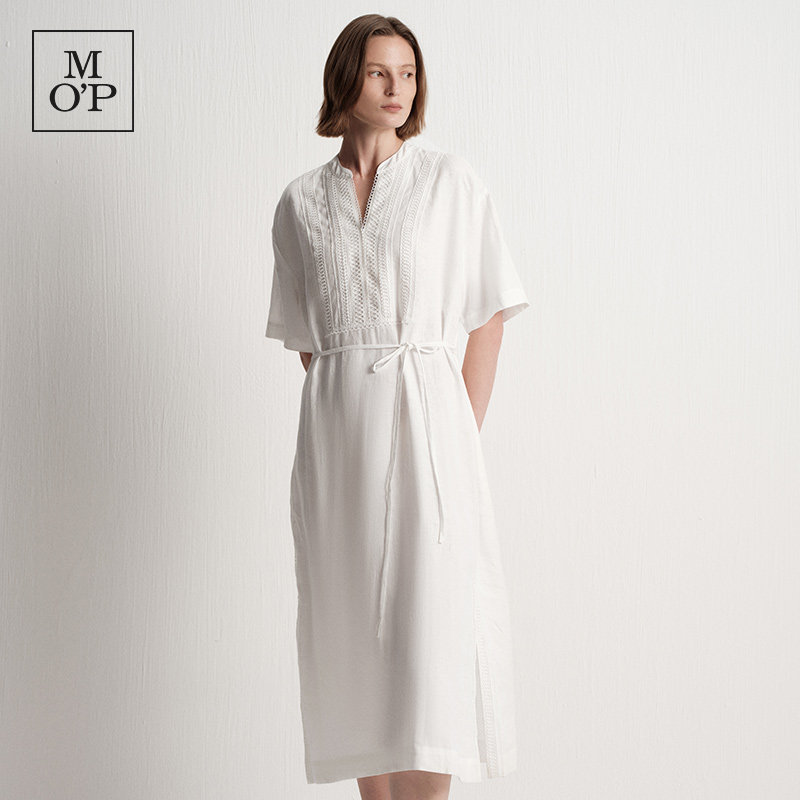 MarcO'Polo亚麻短袖连衣裙女