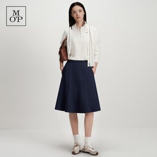 Marc O'Polo/MOP2026春季新款时髦高级感长半裙针织伞裙女半身裙