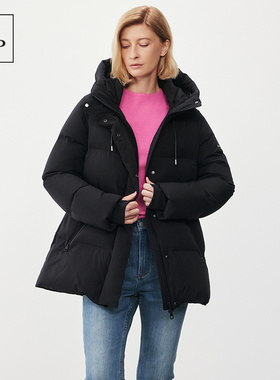 【蒋梦婕同款】Marc O'Polo/MOP冬新款时尚连帽长款羽绒服外套女