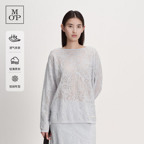 MOP长袖T恤套头衫女上衣
