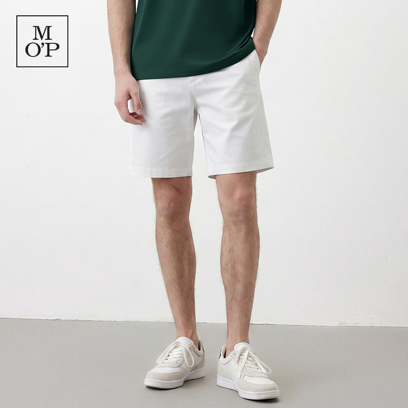Marc O'Polo/MOP2026夏季新款270g重磅气质碳磨斜纹棉休闲短裤男