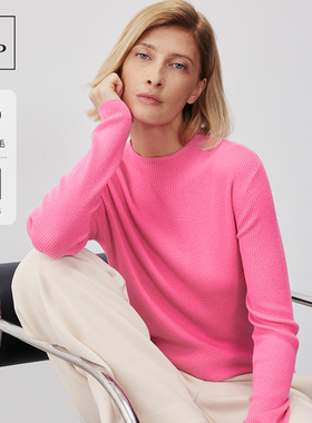 【100%绵羊毛】Marc O'Polo/MOP冬新款时尚可机洗半高领针织衫女