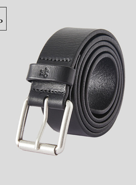 Marc O'Polo/MOP2025春夏新款黑色品牌经典舒适休闲牛皮腰带男士