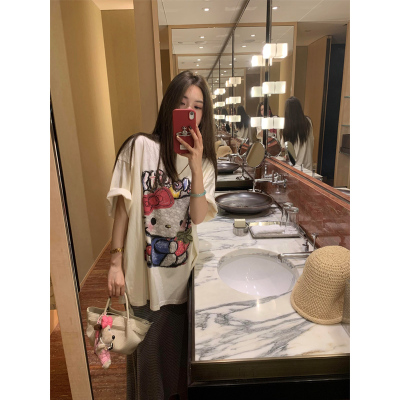 Hellokitty宽松短袖T恤女