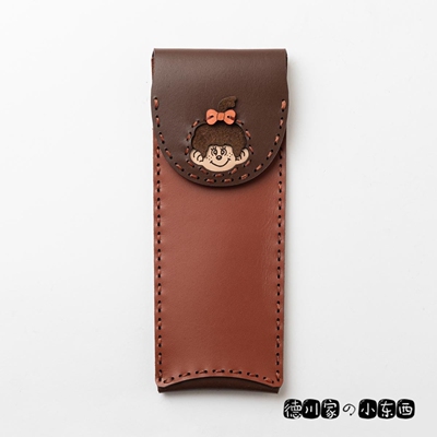 日本代购 动漫笔袋 牛皮 笔套 文具袋 OJAGA DESIGN 蒙奇奇
