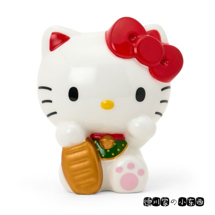 日本代购 HelloKitty 凯蒂猫 金币招财猫 2025年 陶瓷 存钱罐摆件