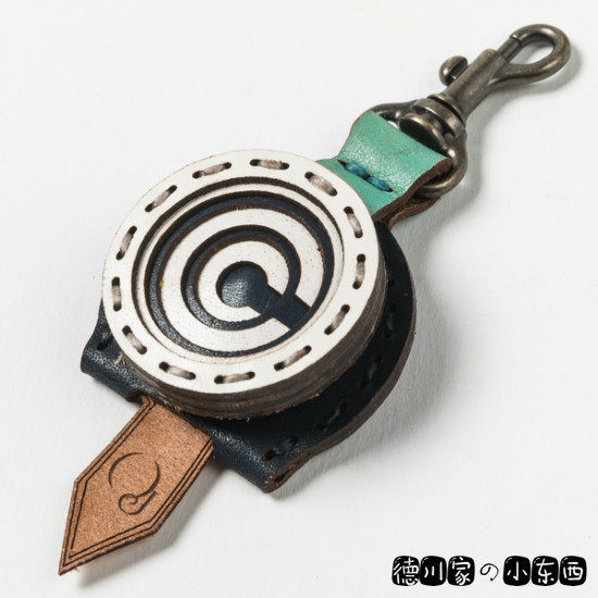 日本代购ojaga design 七龙珠 万能胶囊公司 牛皮 单枚钥匙保护套