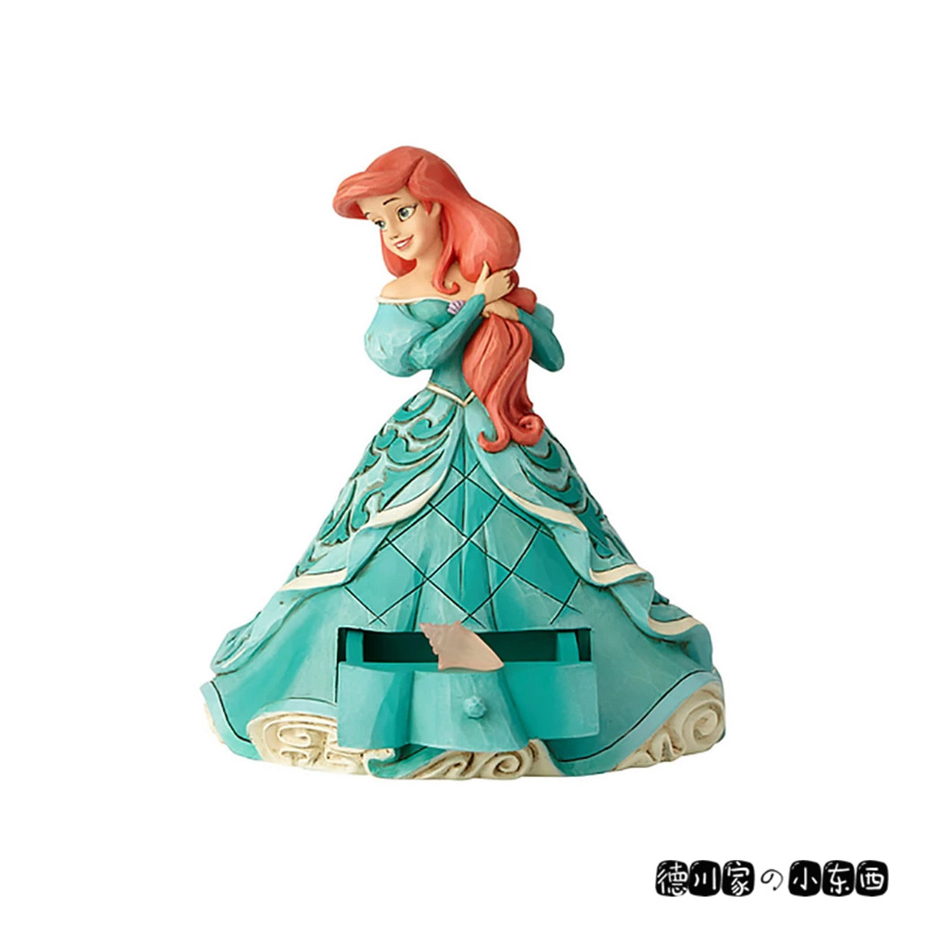 日本代购 海的女儿 小美人鱼 爱丽儿 可爱手办 小首饰盒 戒指盒