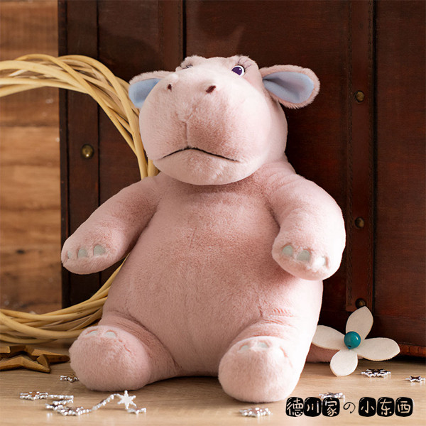 日本代购 阁楼的拉杰 屋根裏のラジャー 河马 可爱 毛绒公仔 娃娃