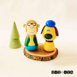 日本代购 卯三郎木偶 小羊肖恩 农场 可爱 娃娃 民俗 工艺品 摆件