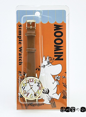 日本代购 动漫手表 休闲 腕表 Moomin 姆明 史力奇 亚美 黄色表带