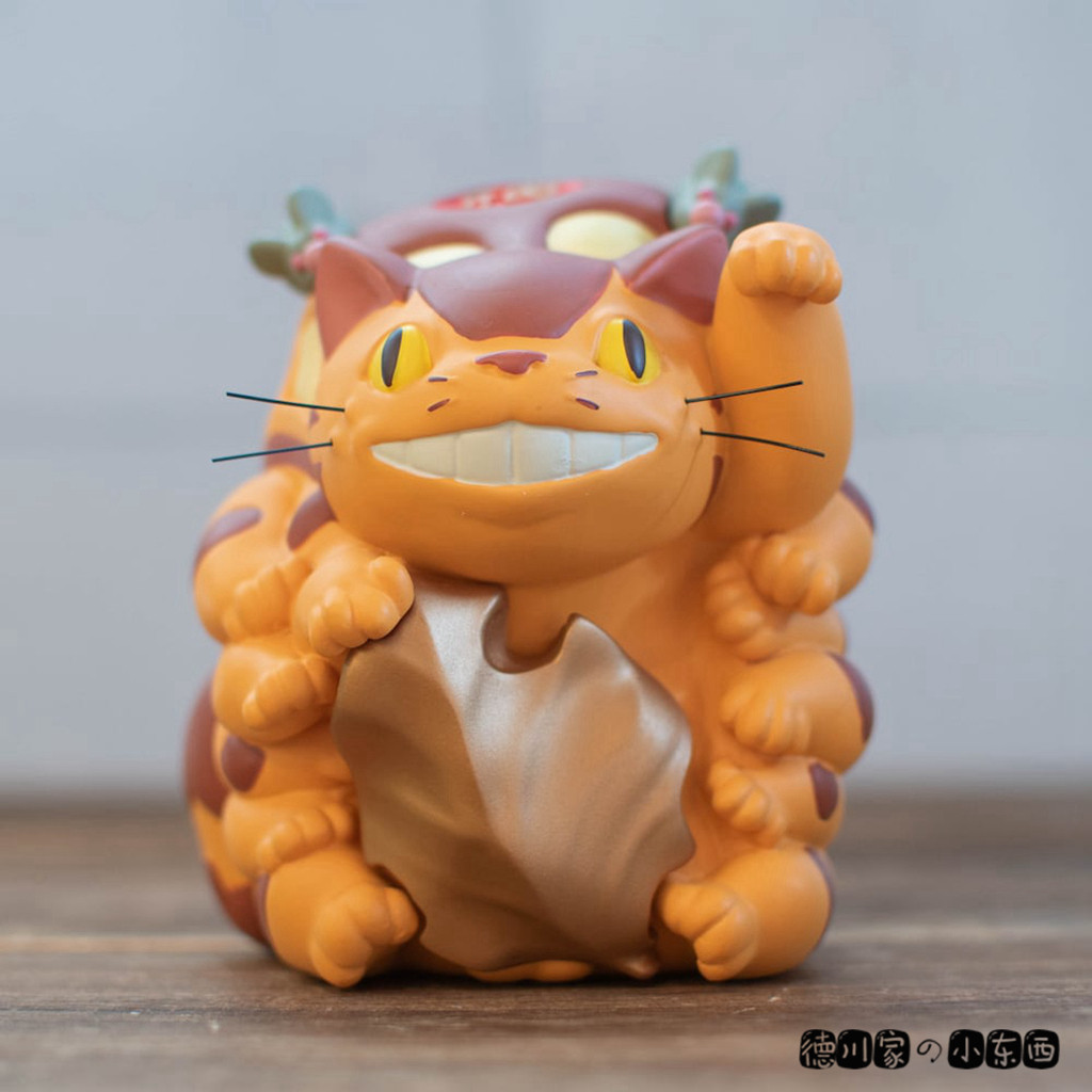 日本代购 宫崎骏 龙猫 猫巴士 小判招财猫 可爱卡通手办 春节摆件