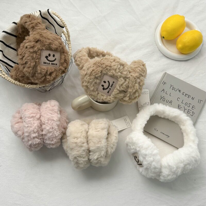 可折叠毛绒耳罩女冬季韩版学生骑行防冻防风护耳套保暖耳包耳捂子