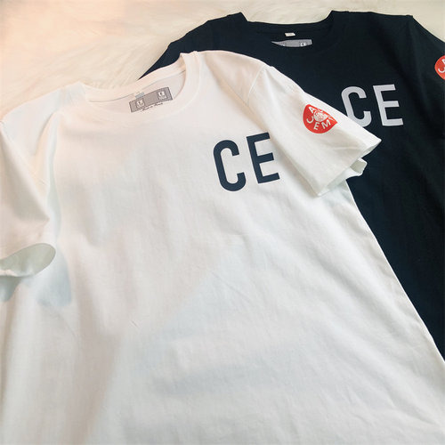 CAVEMPT C.E 22SS 日系潮牌胸前字母CE印花男女短袖T恤宽松打底衫