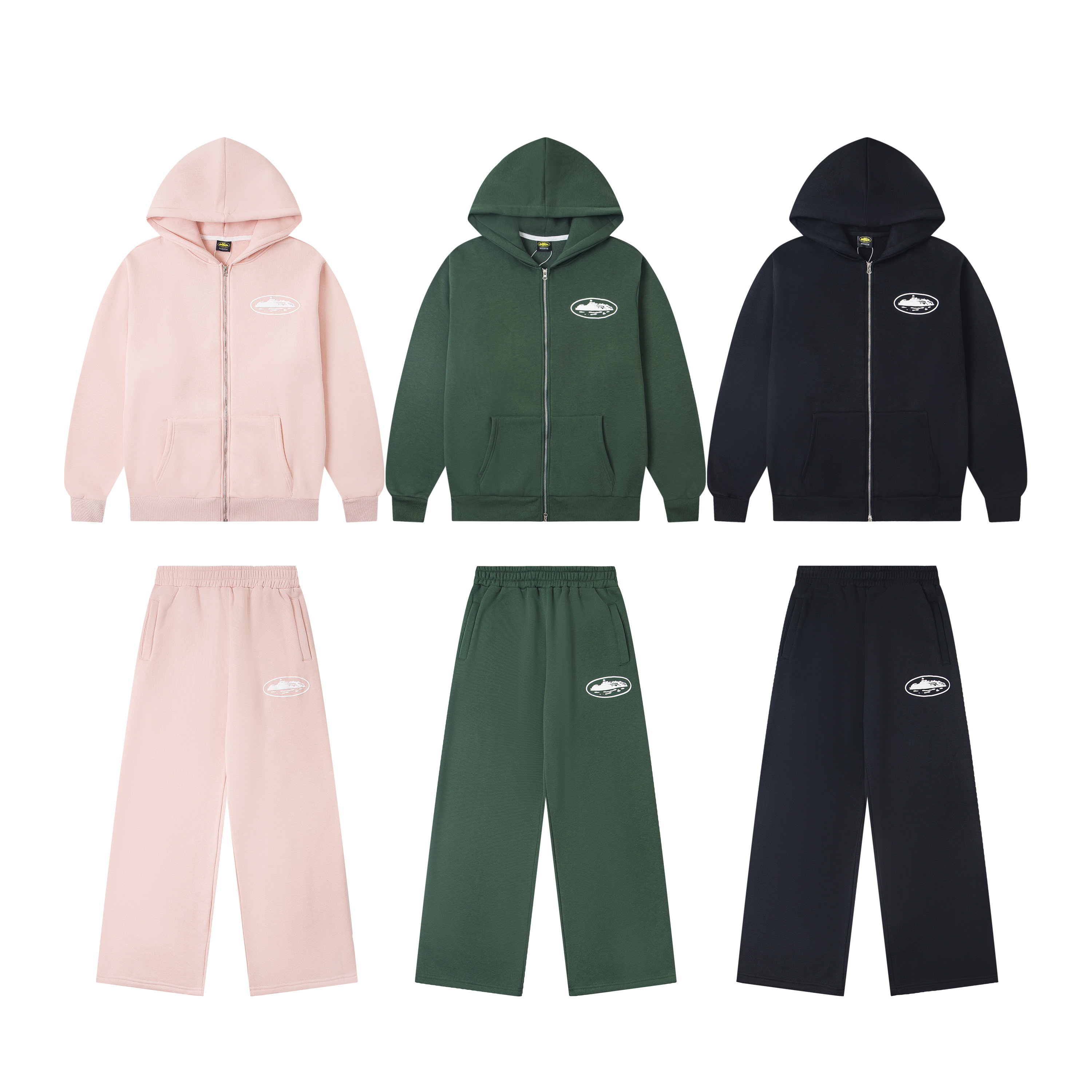 corteiz 欧美潮牌恶魔岛拉链卫衣男女情侣嘻哈宽松加绒开衫外套,男装,卫衣,淘宝优惠券,粉丝福利购,淘宝优惠卷