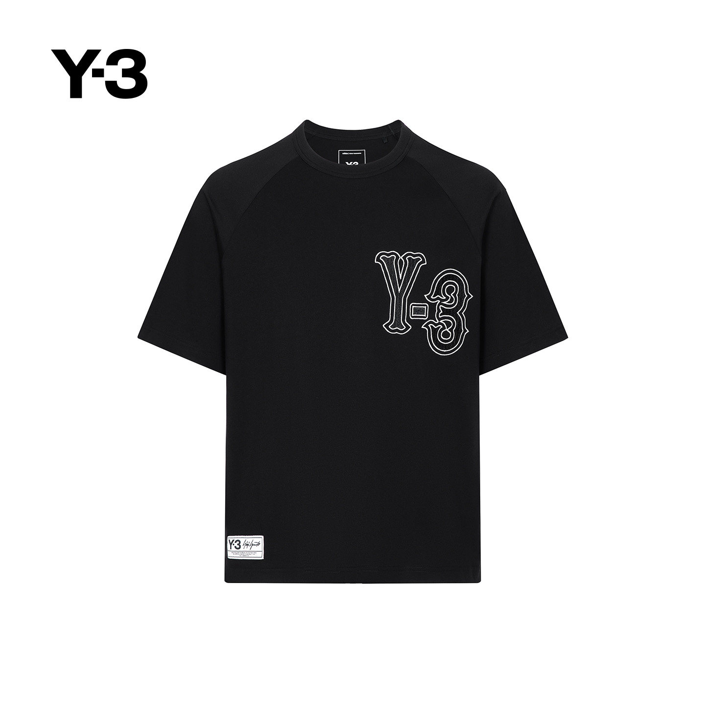 [新品首降]Y-3/Y3 山本耀司男女同款休闲宽松短袖T恤KQ9307