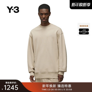男士 Y3山本耀司秋冬季 卫衣休闲圆领套头宽松上衣IV5581
