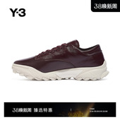 酒红平跟系带运动休闲鞋 情侣款 Y3山本耀司春夏季 IG4035