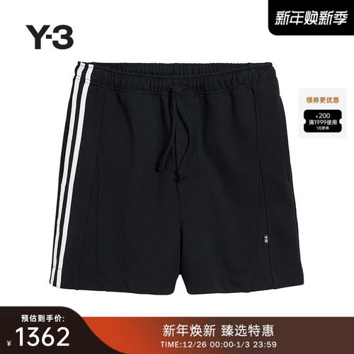 Y-3/Y3山本耀司2025春夏新品时尚运动休闲侧边条纹男士短裤JN7039