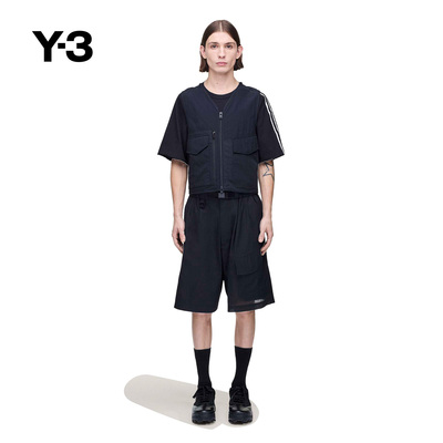 [新品叠享礼遇]Y-3/Y3山本耀司男士宽松休闲短裤KD3993