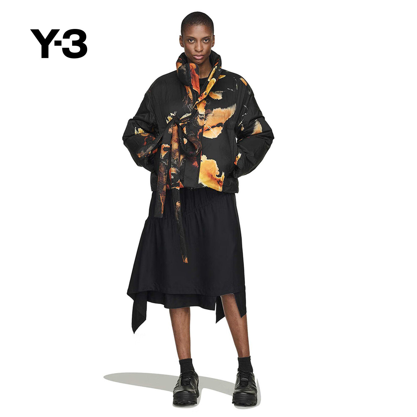 [抢先加购]Y-3/Y3山本耀司女士印花羽绒夹克KS1124