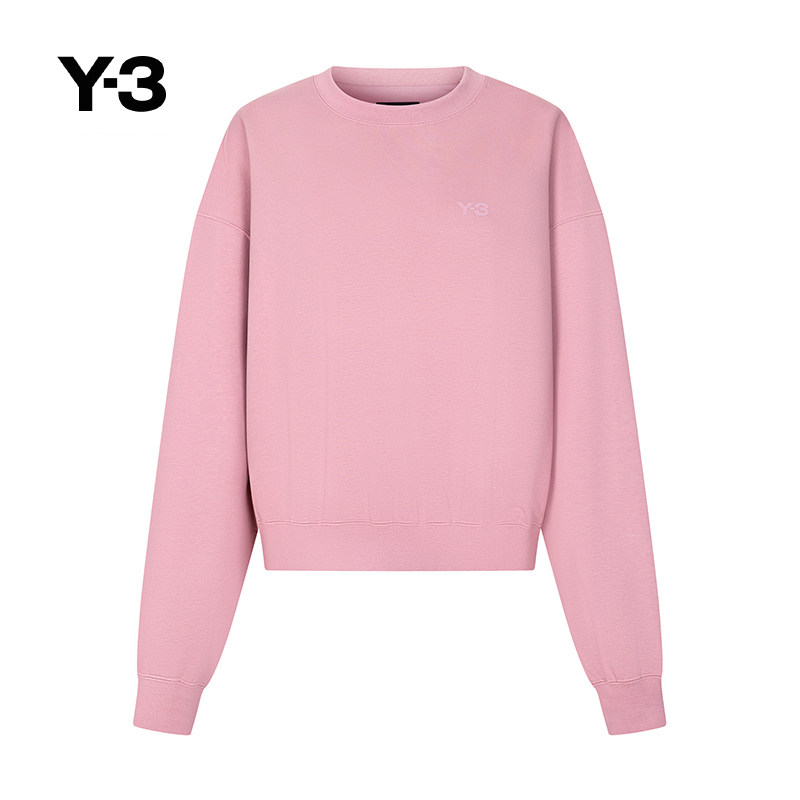 Y-3/Y3山本耀司春季女士卫衣纯色简约宽松圆领套头JD9814