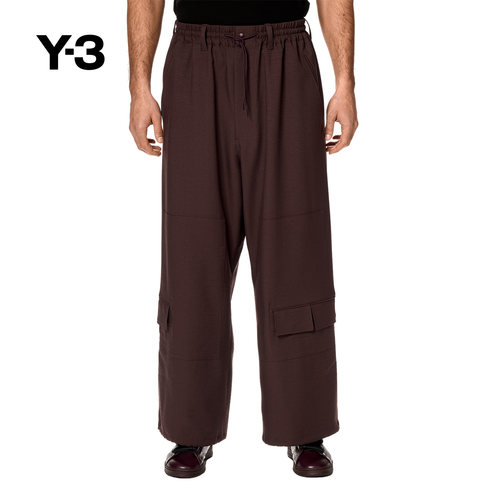 Y-3/Y3山本耀司男士抽绳宽松直筒长裤KA9546